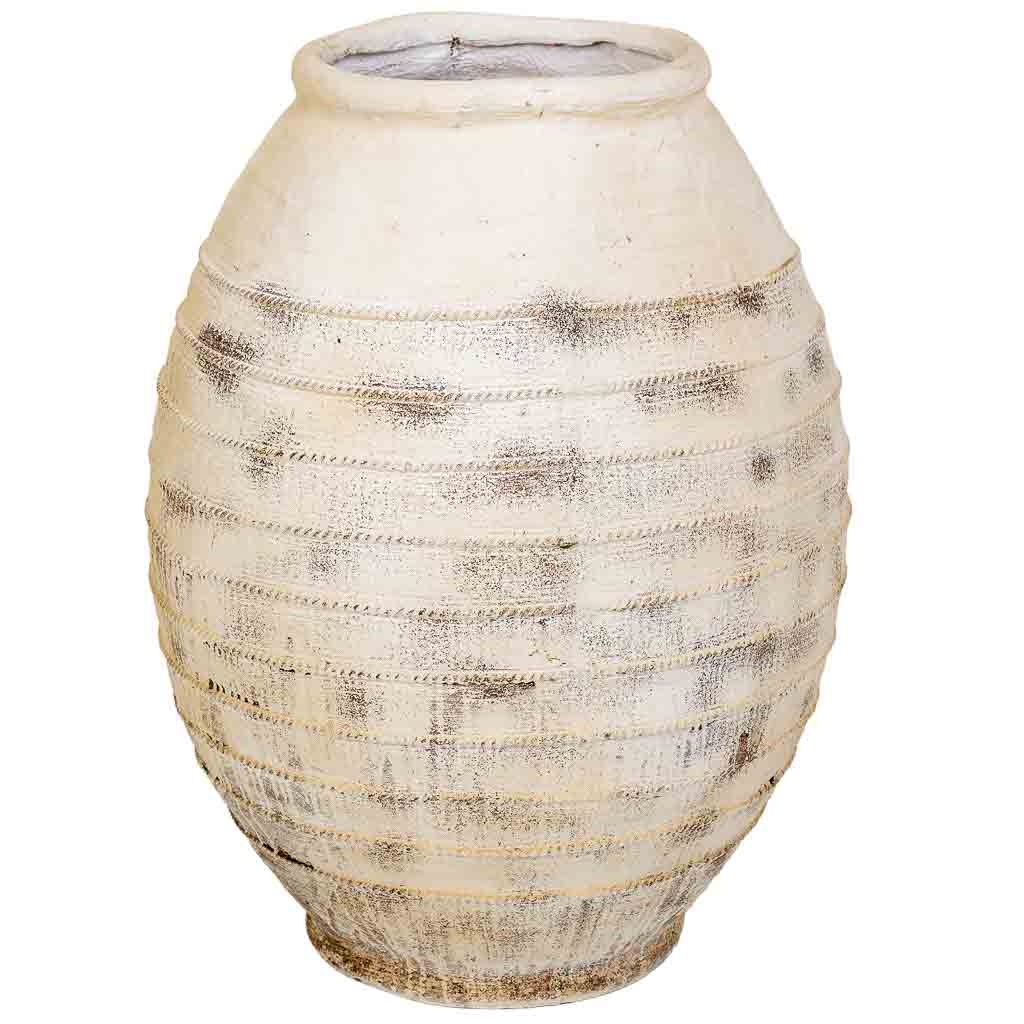 Wonderlust Deco - Jarrón decoración 57x57x77.5h cm Blanco 57x57x77.5h cm