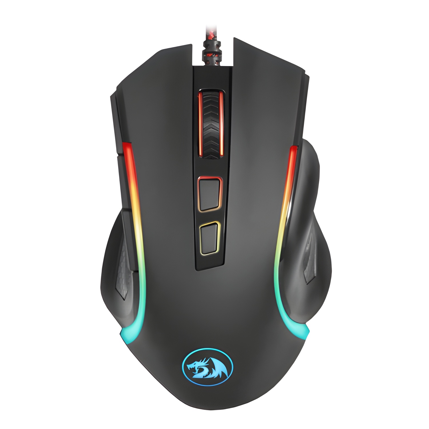 Redragon m607 griffin raton gaming usb 7200dpi - 8 botones programables - iluminacion rgb - uso diestro - cable de 1.80m