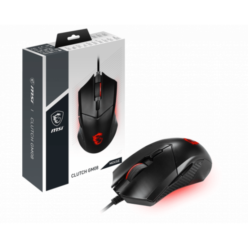 Msi Clutch Gm08 Ratón Ambidextro Usb Tipo A óptico 4200 Dpi