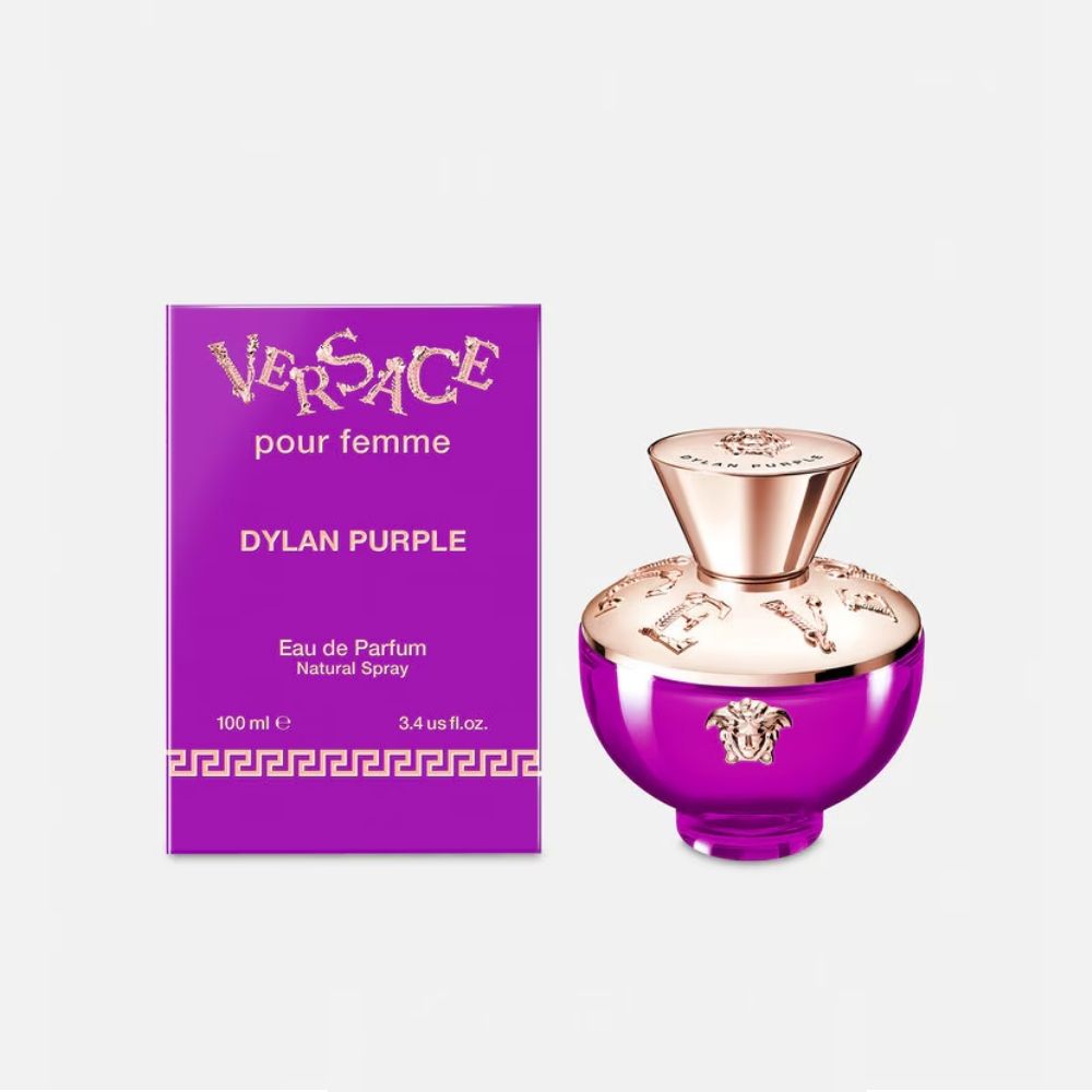 Versace - Dylan Purple Eau de Parfum 100 Ml. - Agua de perfume 100 Ml. para mujer. Floral Afrutado y Almizclado, con Fórmula Vegana.