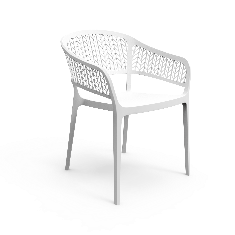 SP-Berner pack de 4 Sillas Saona – Silla de Exterior Resistente, Apilable y Ligera para Jardín, Terraza o Piscina – Diseño Ergonómico y Gran Durabilidad