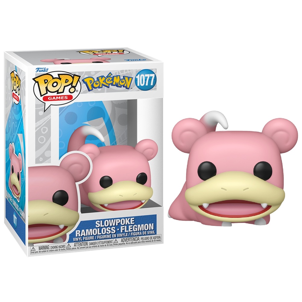 FUNKO POP! POKÉMON – SLOWPOKE, 86363, TIENDA CON LICENCIA OFICIAL, ENVÍOS EN 24-48 HORAS PENÍNSULA, JUGUETE, FIGURA, MUÑECO, CABEZÓN, VIDEOJUEGO