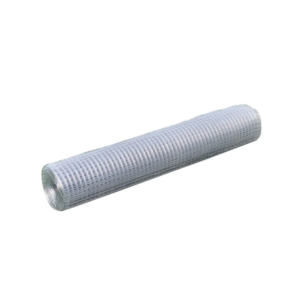 Vidaxl Malla de Alambre de Acero Galvanizado Plateada 10 X 1 M - Ideal para Plantas y Animales