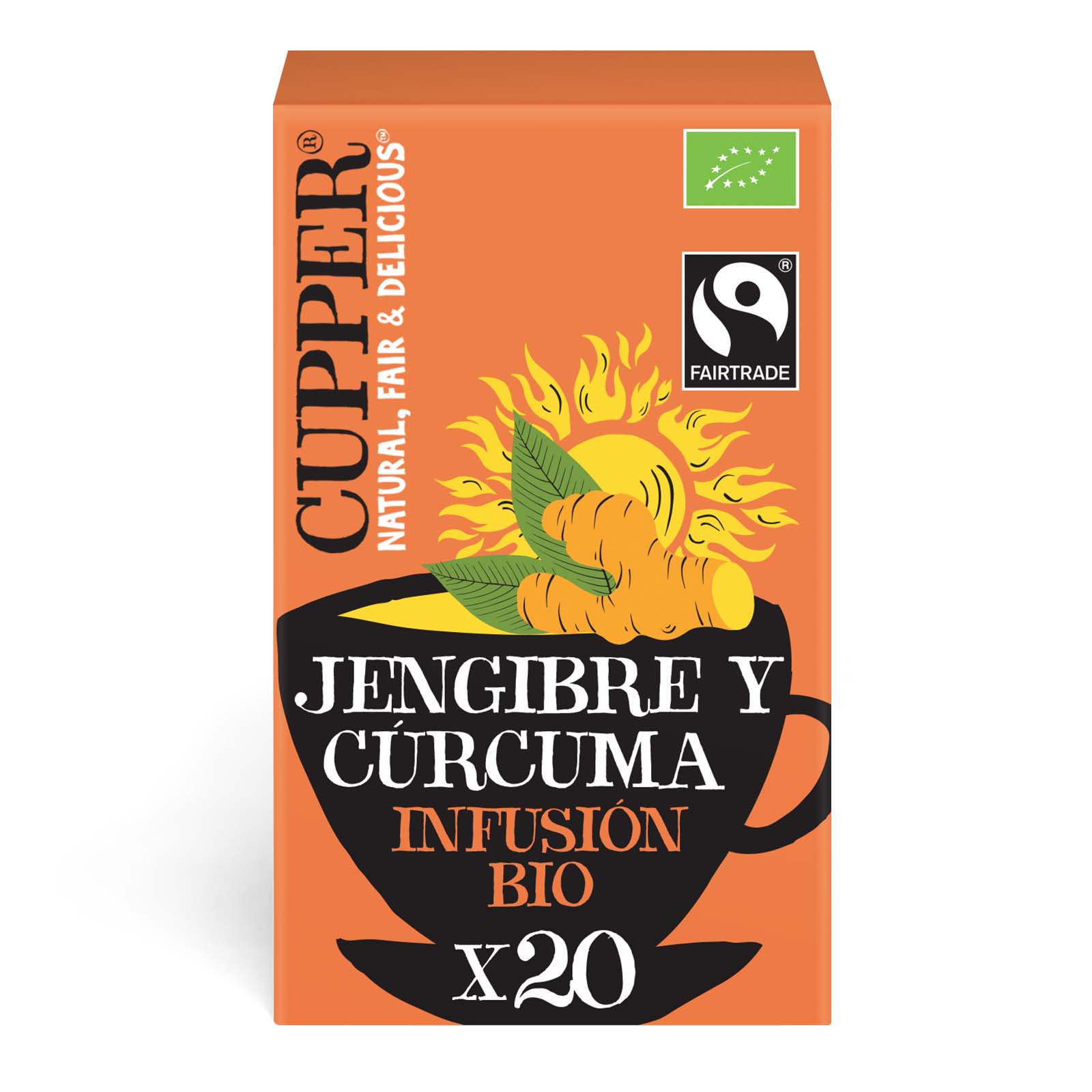 Infusión de jengibre y cúrcuma Cupper