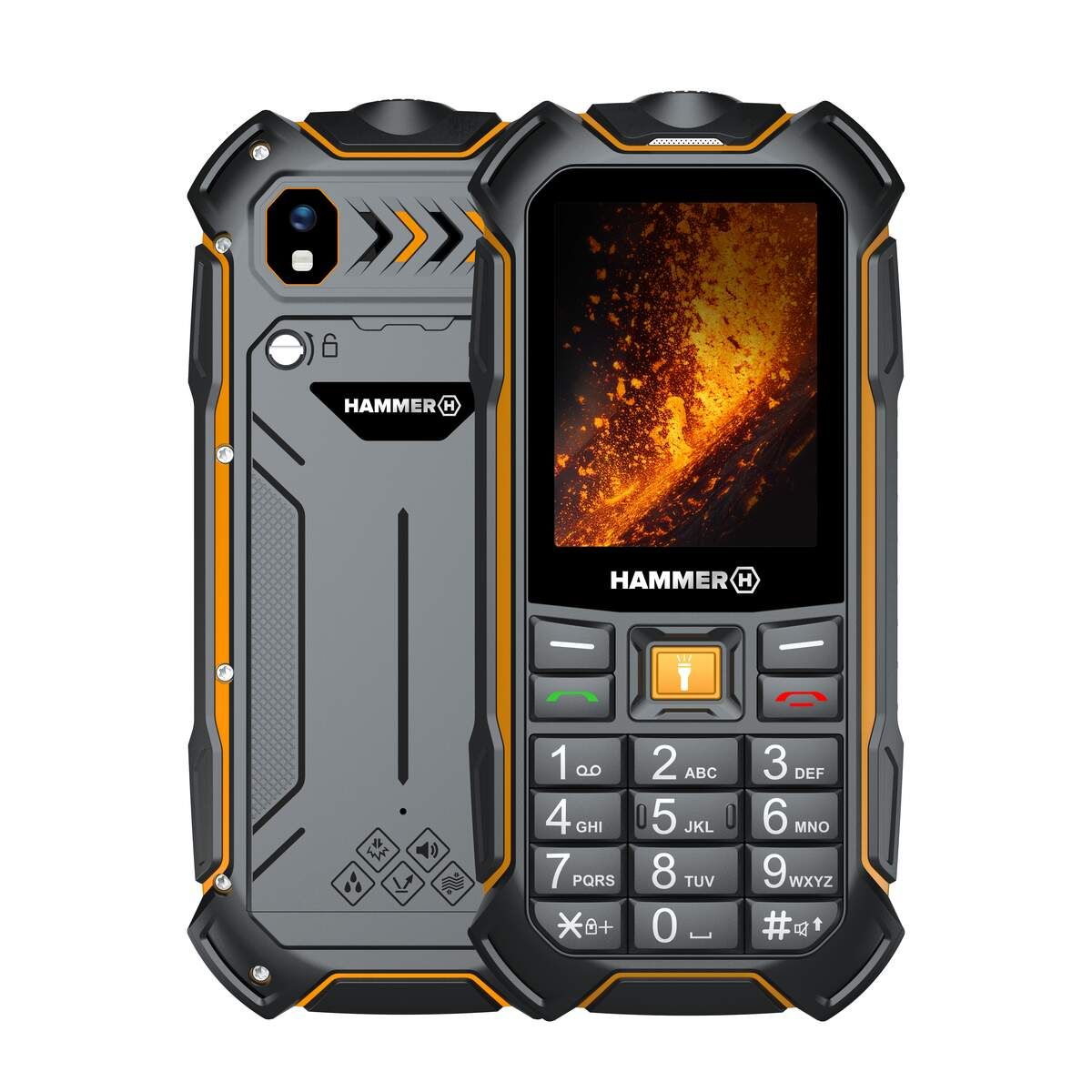 Hammer Boost 2 LTE | Negro | 2.4" | IPS | 64 MB | 128 MB | Dual SIM | 3G | Cámara principal: 2 MP | 3500 mAh
