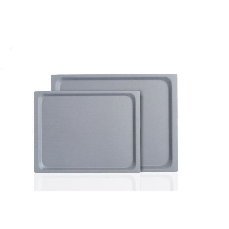 DON HIERRO - Set de 2 bandejas de servir, 42 x 29 cm y 48 x 37 cm, aptas para lavavajillas.-