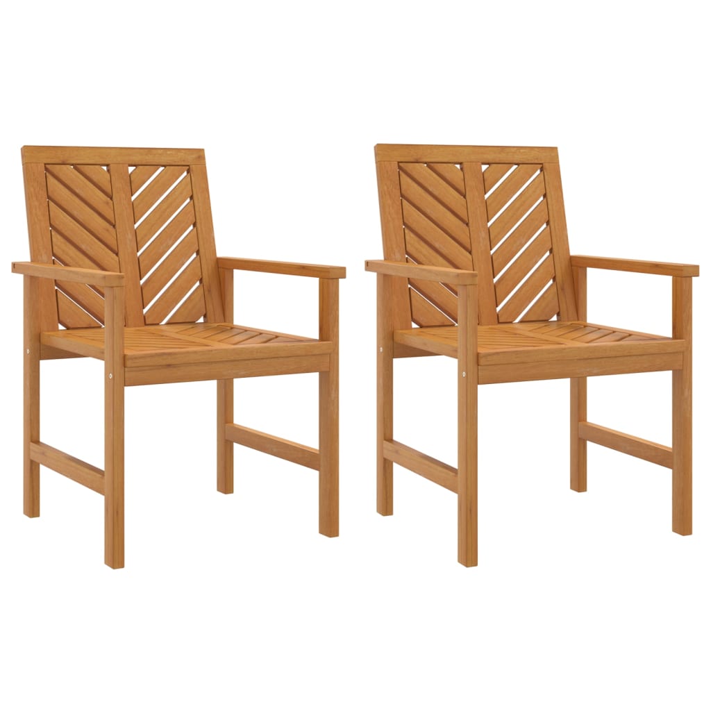 vidaXL Sillas de comedor de jardín madera maciza de acacia Set 2/3/4