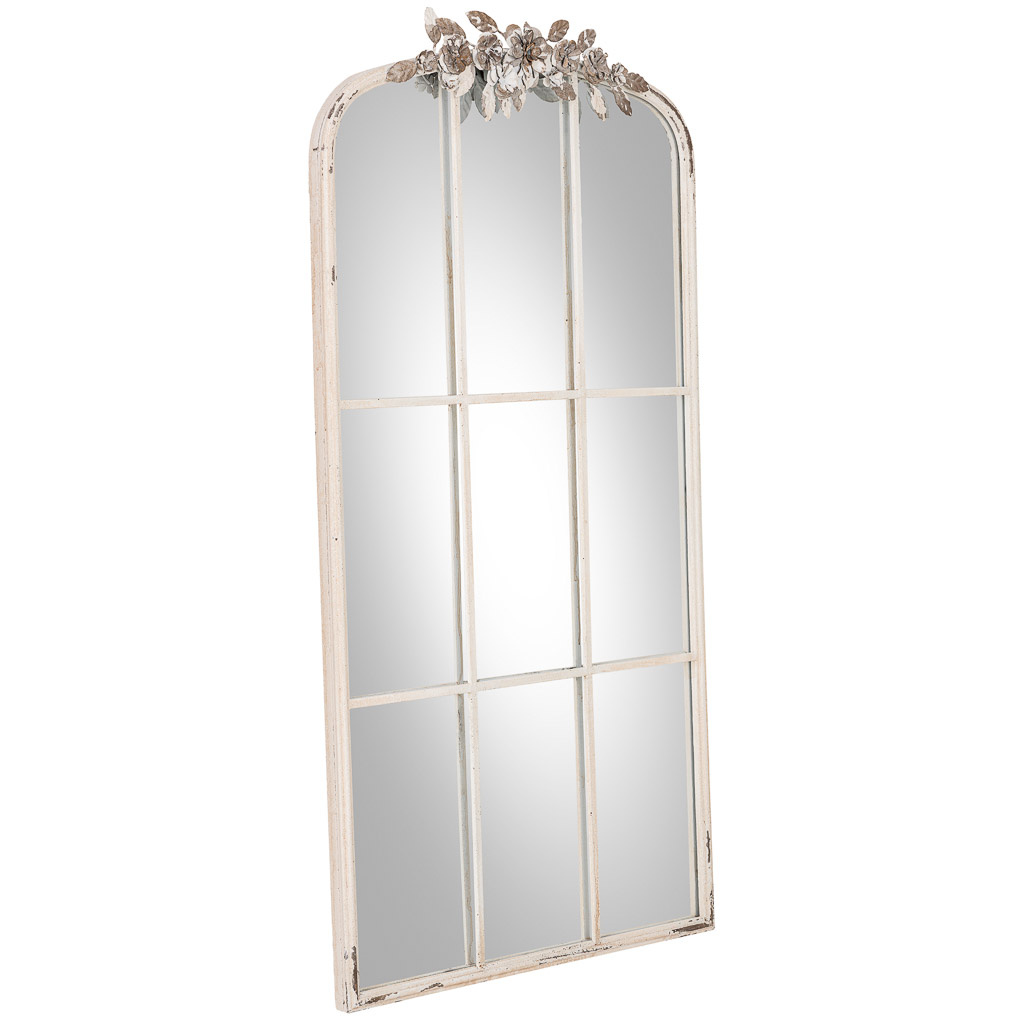 Wonderlust Deco - Espejo de madera blanco 61x5x114h cm Blanco 61x5x114h cm