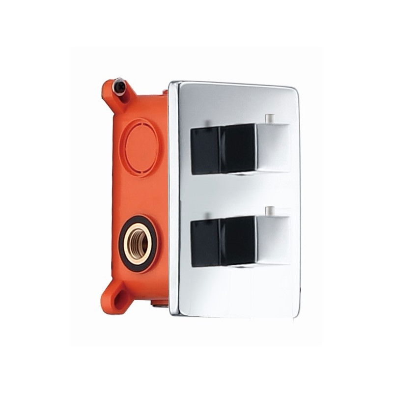 Imex GST33V grifo termostático empotrado 3 vías latón cromado