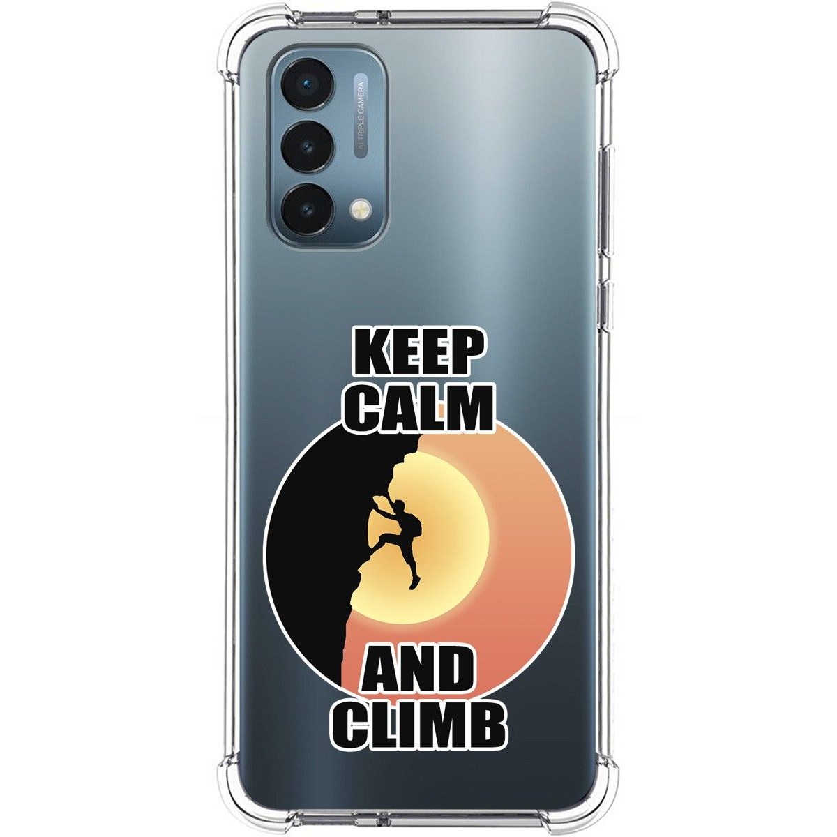 Funda Silicona Antigolpes para OnePlus Nord N200 5G diseño Hombre Escalada Dibujos