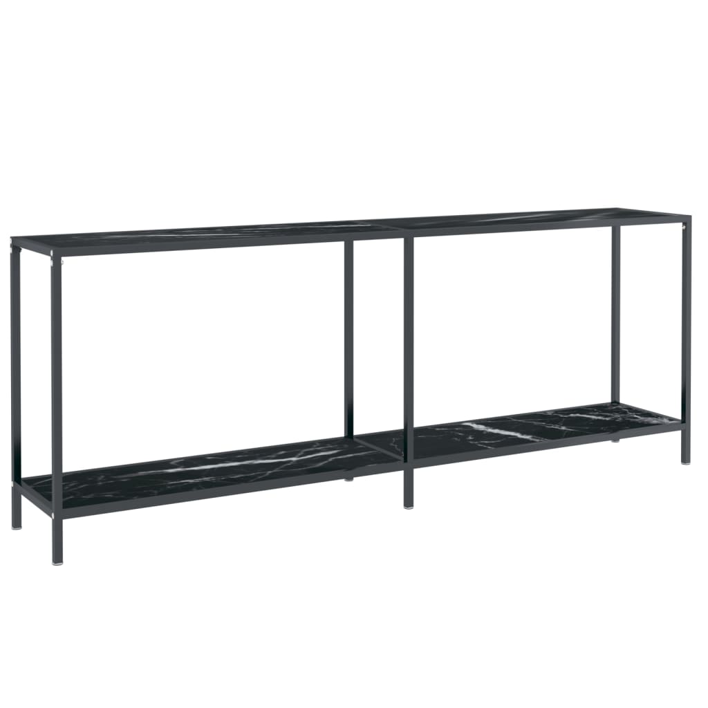 Vidaxl Mesa Consola Transparente Vidrio Templado 200x35x75,5 Cm Transparente