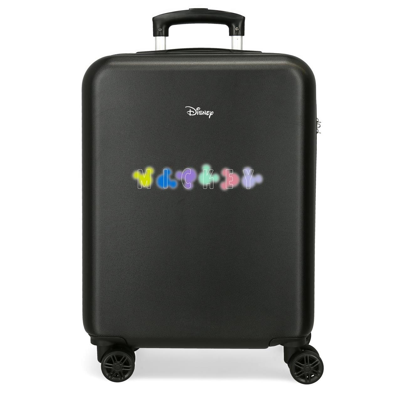 Disney Maleta De Cabina ABS Rígida Mickey Heads Negro