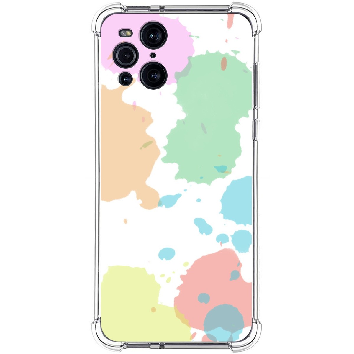 Funda Silicona Antigolpes para Oppo Find X3 Pro 5G diseño Acuarela 05 Dibujos