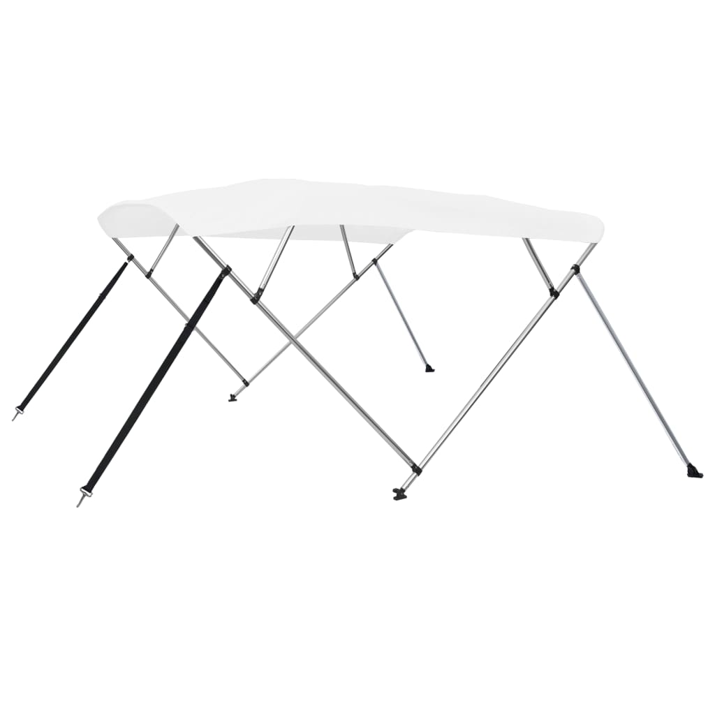 vidaXL Toldo Bimini de 4 Arcos para Barco Embarcación de Lona Estable Color Antracita,  Azul,  Blanco y mas