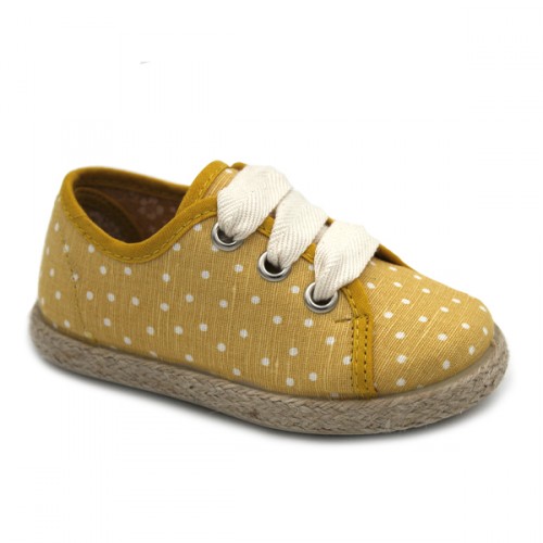 Blucher de lona Tokolate 2151-62, Azul, Rosa y Mostaza
