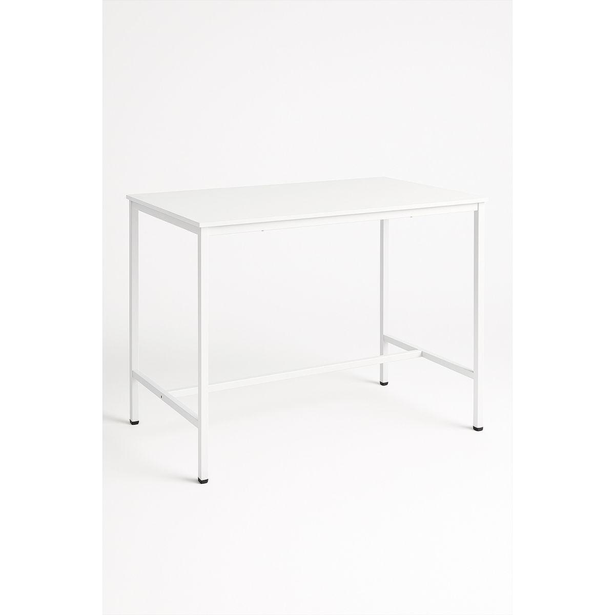 Regalos Miguel - Mesas Bar - Mesa Biro Alta Rectangular 120 x 60 cm - Blanco