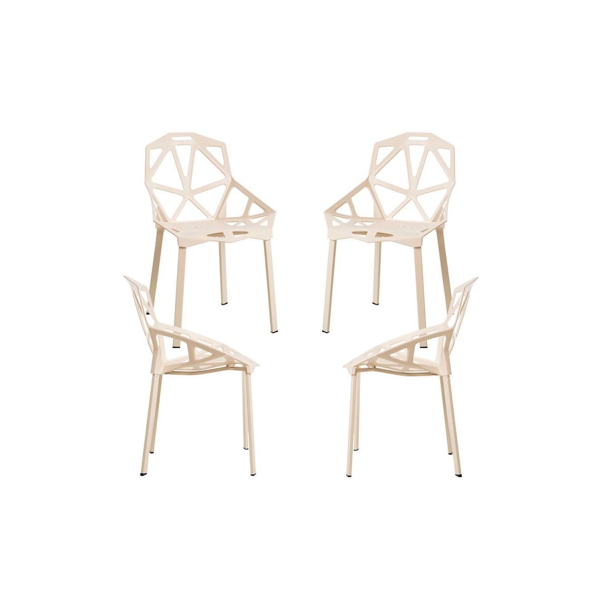Regalos Miguel - Packs Sillas Comedor - Pack 4 Sillas Omega - Beige