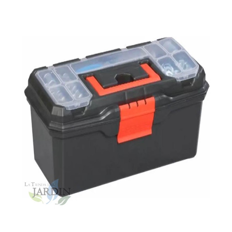 SUINGA Caja de herramientas de plástico 41x20x18 cm ideal para almacenamiento y organización de herramientas de tamaño medio