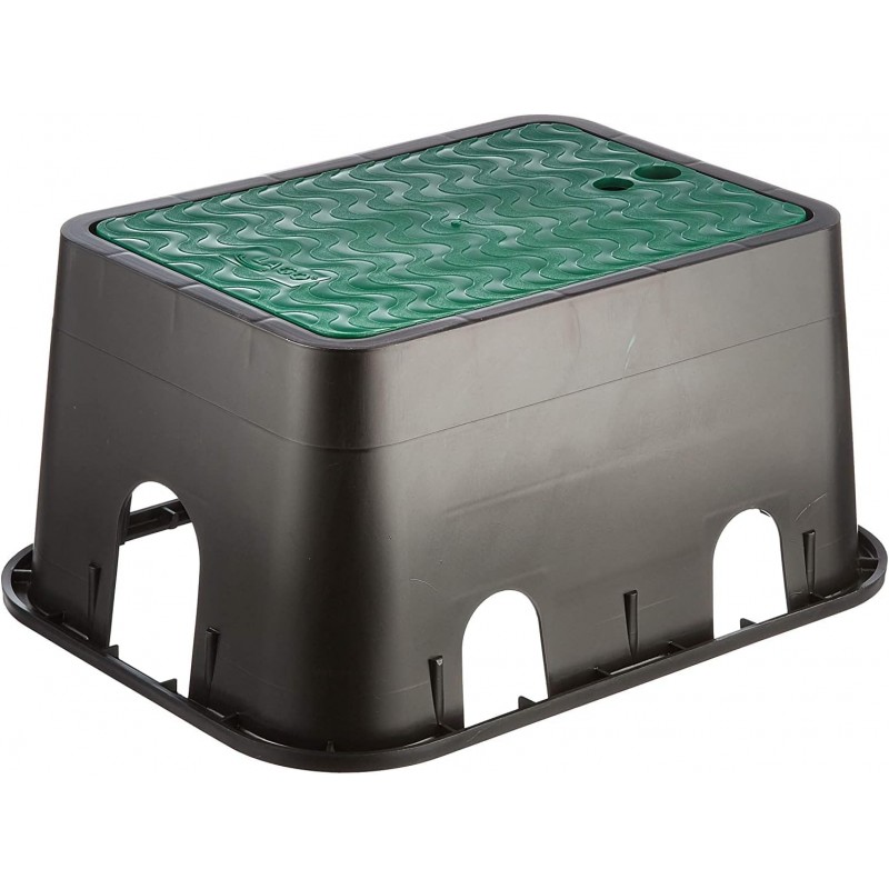Suinga Arqueta de Riego Jardin 42x32x20 cm | Arqueta Riego Rectangular para Electrovalvulas | Arquetas de Riego con Tapa Jardin