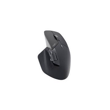 Rapoo I Ratón inalámbrico (MT760MW, Ratón óptico con Adaptador, 4000 dpi, 2,4 GHz, Batería Recargable) Negro