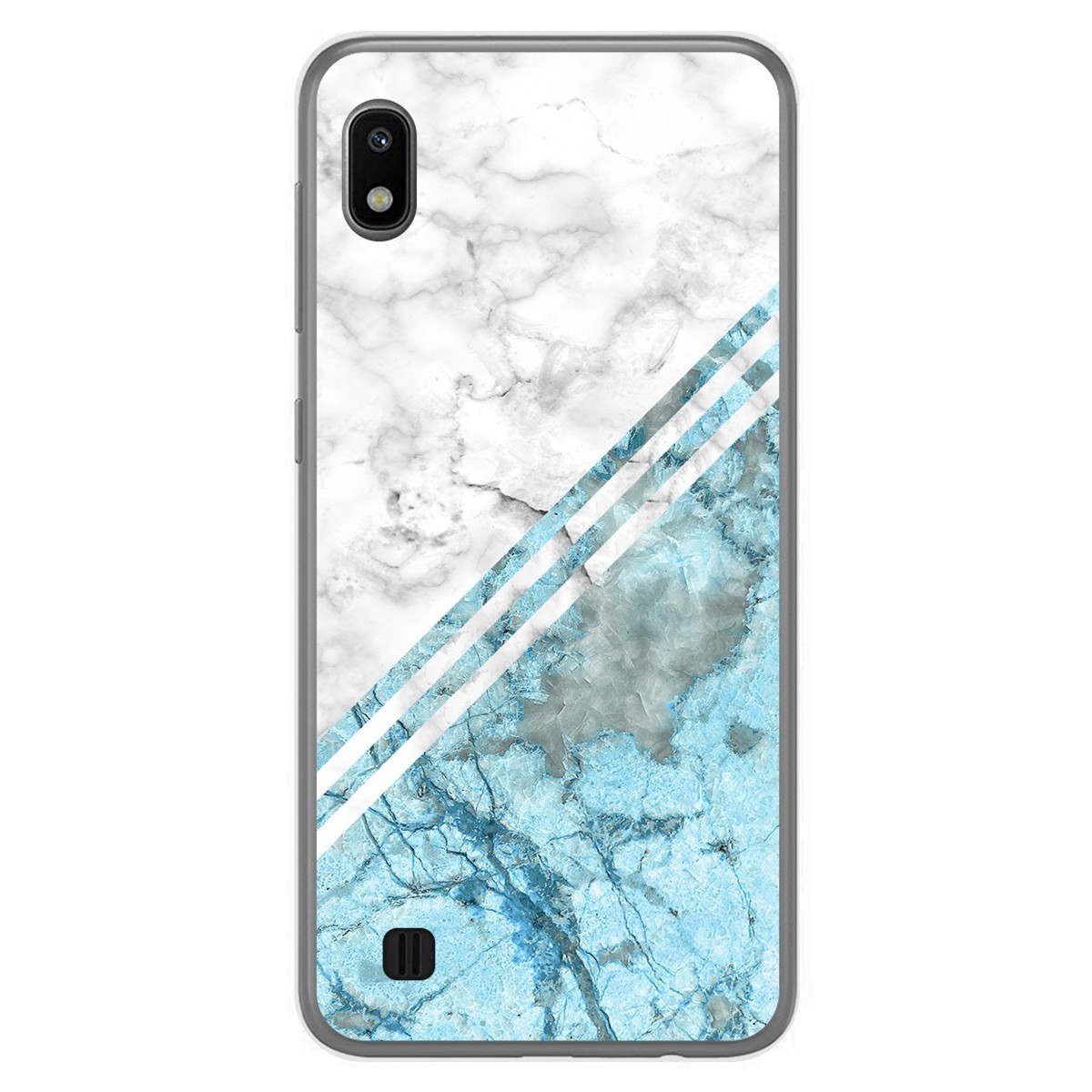 Tumundosmartphone Funda Gel Tpu para Samsung Galaxy A10 diseño Mármol 02 Dibujos