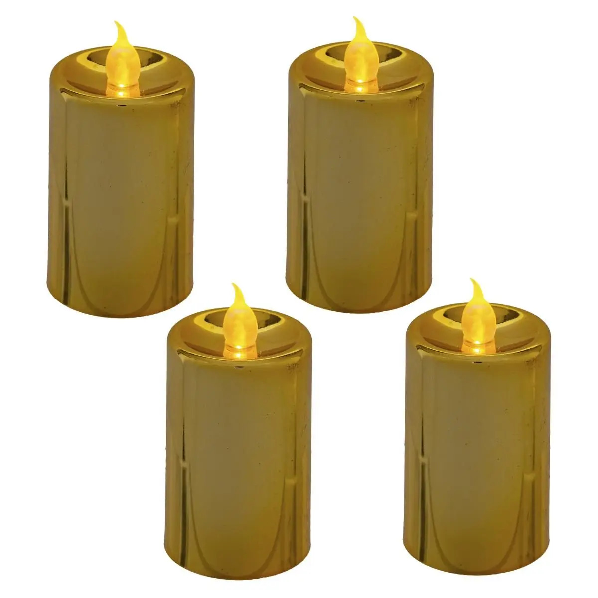 Atmosphera Vela LED Sin Llama Oro para Decoración Navideña
