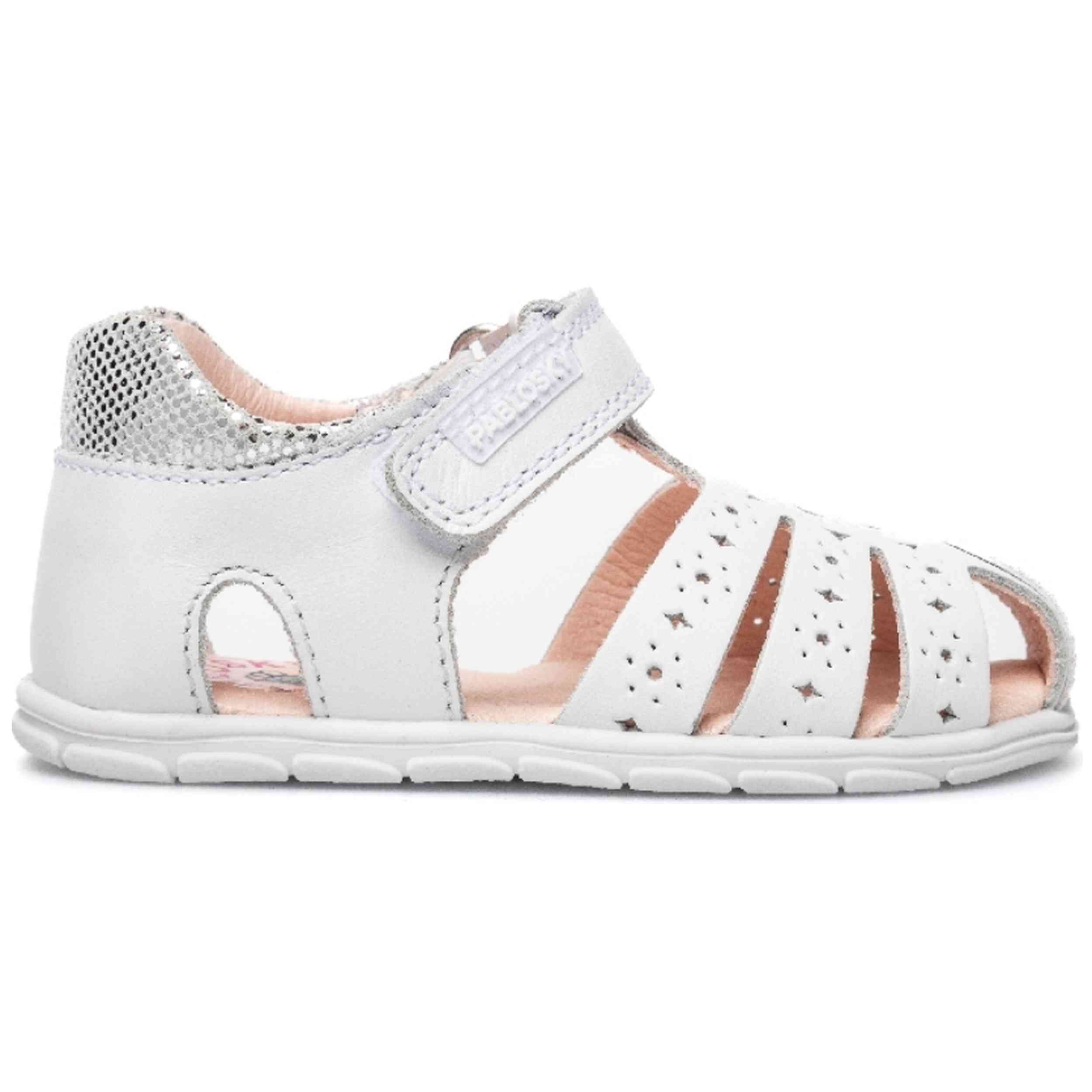 Sandalias Pablosky modelo 147-067000 para Niñas en color Blanco