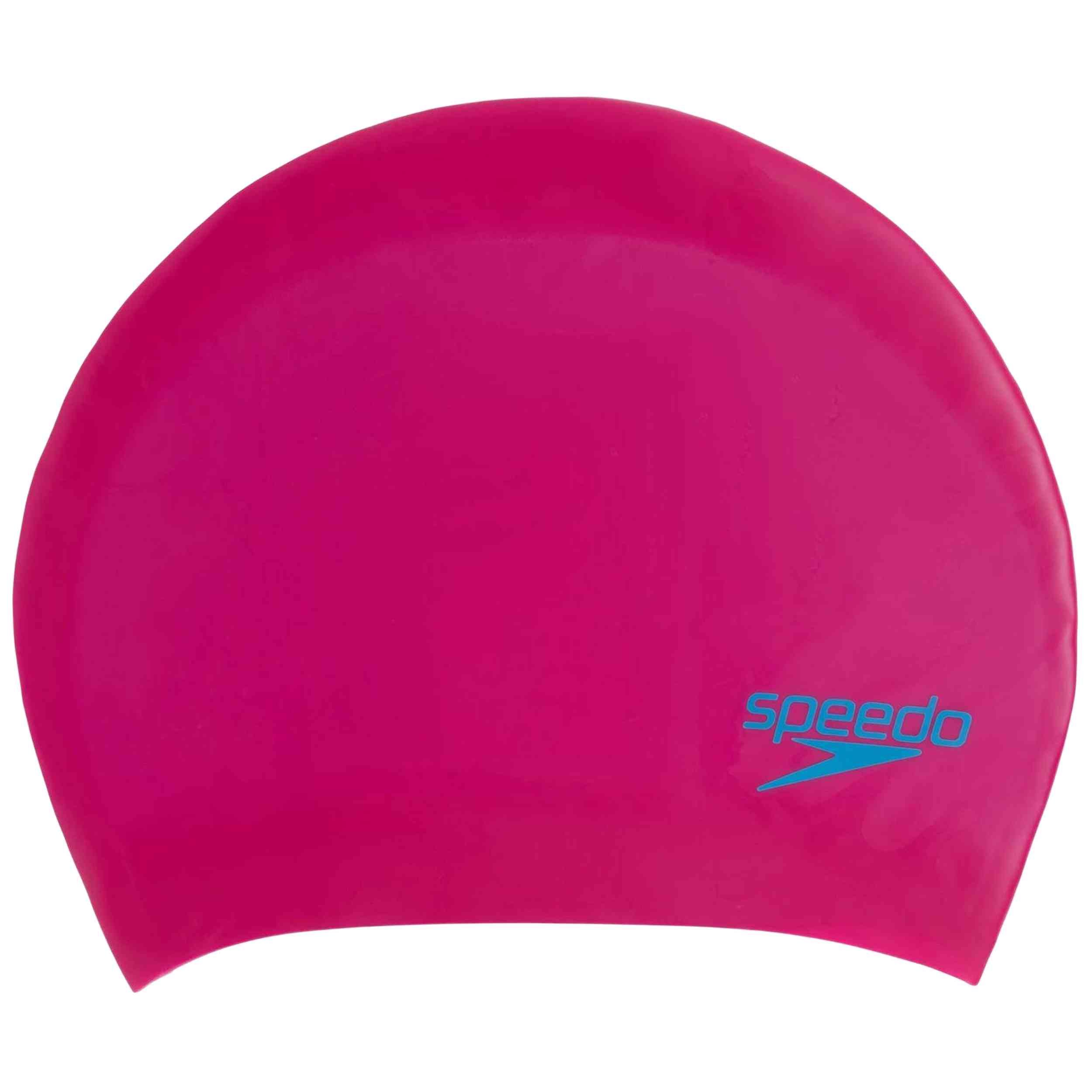 Gorro Speedo modelo Junior Long Hair Silicone Cap en color Rosa