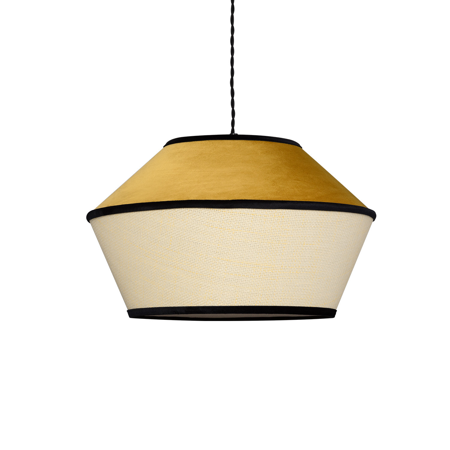 Ledkia Lámpara Colgante Terciopelo Trompa LED para Interiores