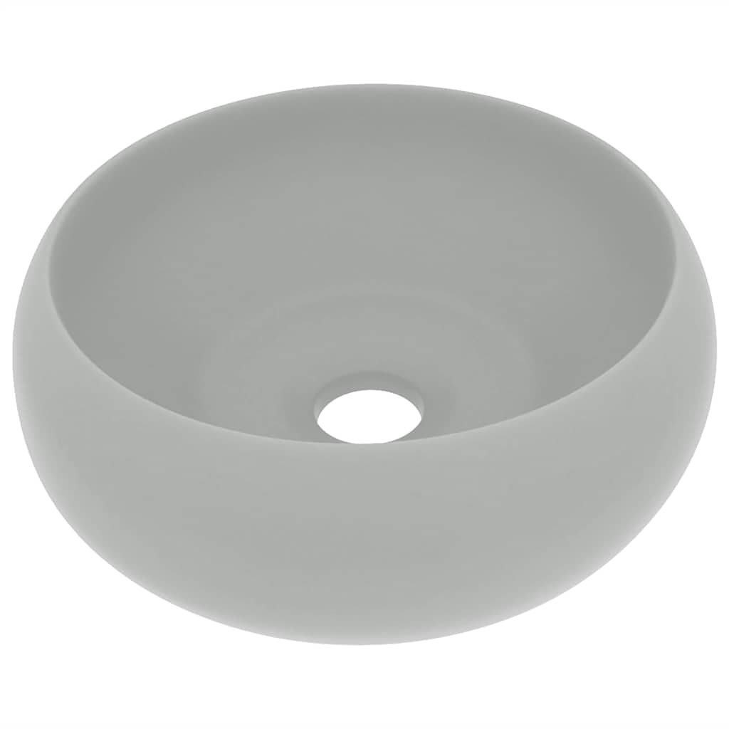 vidaXL Lavabo de lujo redondo cerámica 40x15 cm