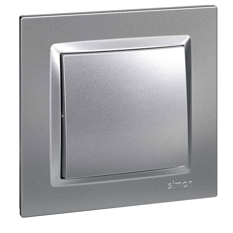 Simon pulsador aluminio serie 10 f1090150026