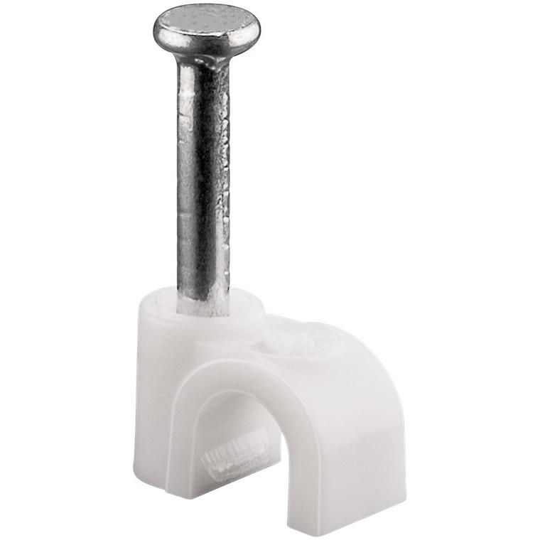 Goobay 17076 abrazadera para cable Blanco 100 pieza(s)