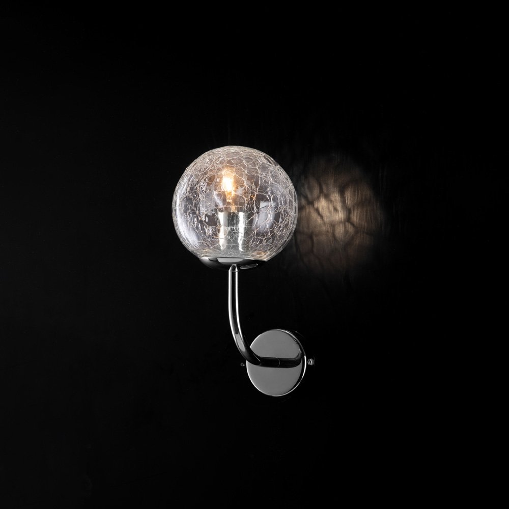 Apliques Modernos Ikarus Cromo 1 Luz E14