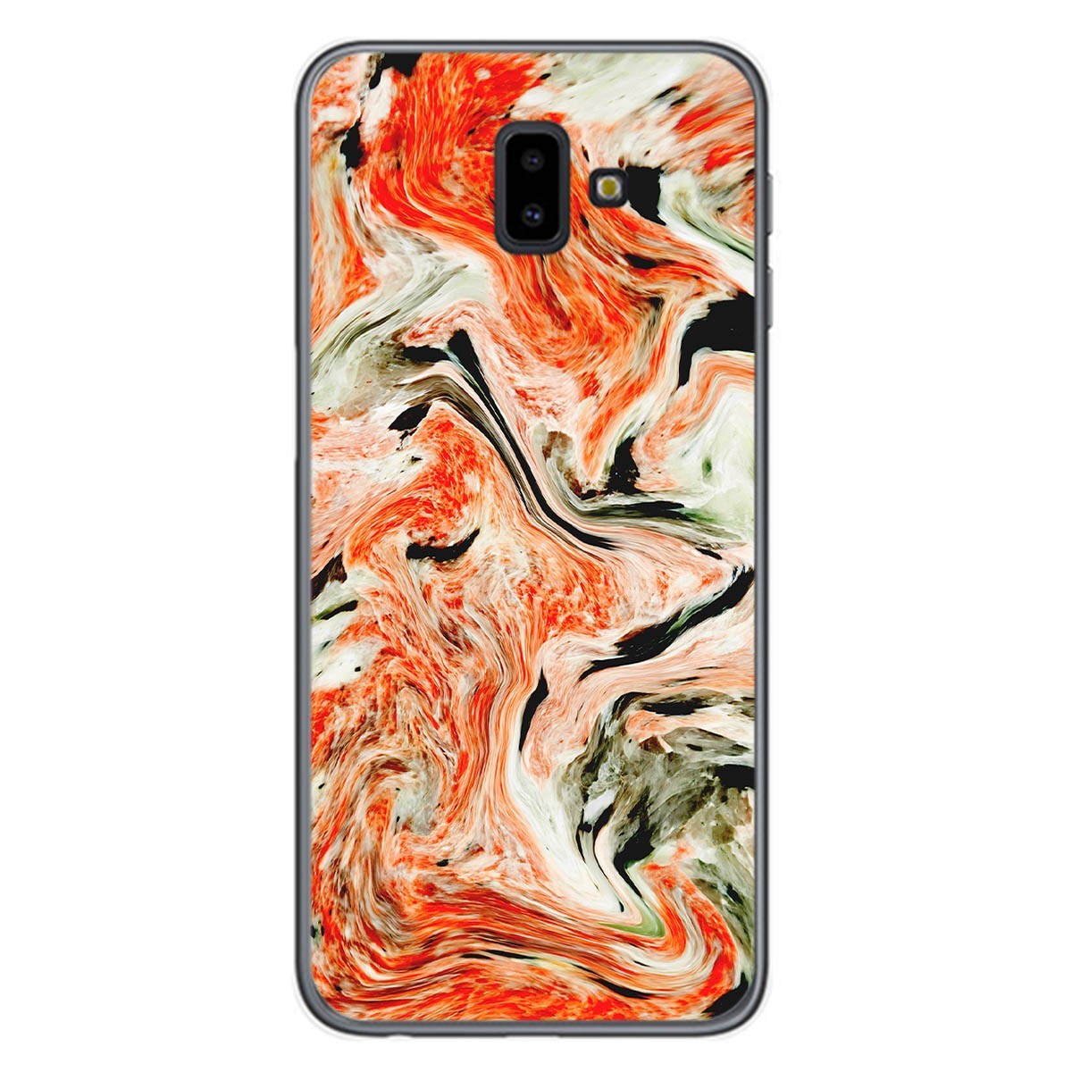 Tumundosmartphone Funda Gel Tpu para Samsung Galaxy J6+ Plus diseño Mármol 12 Dibujos