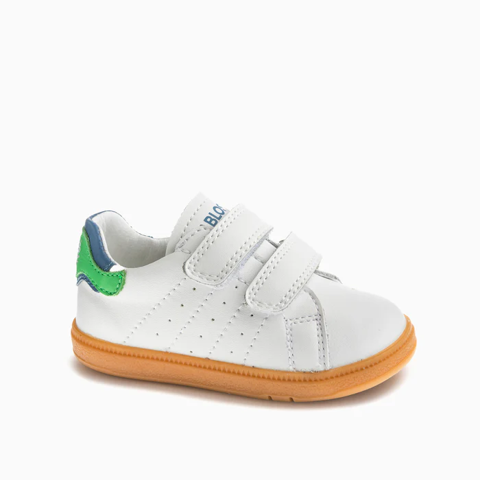 Deportivas Barefoot Pablosky 070300 Color Blanco, Piel Natural, Suela de Goma Antideslizante y Flexible
