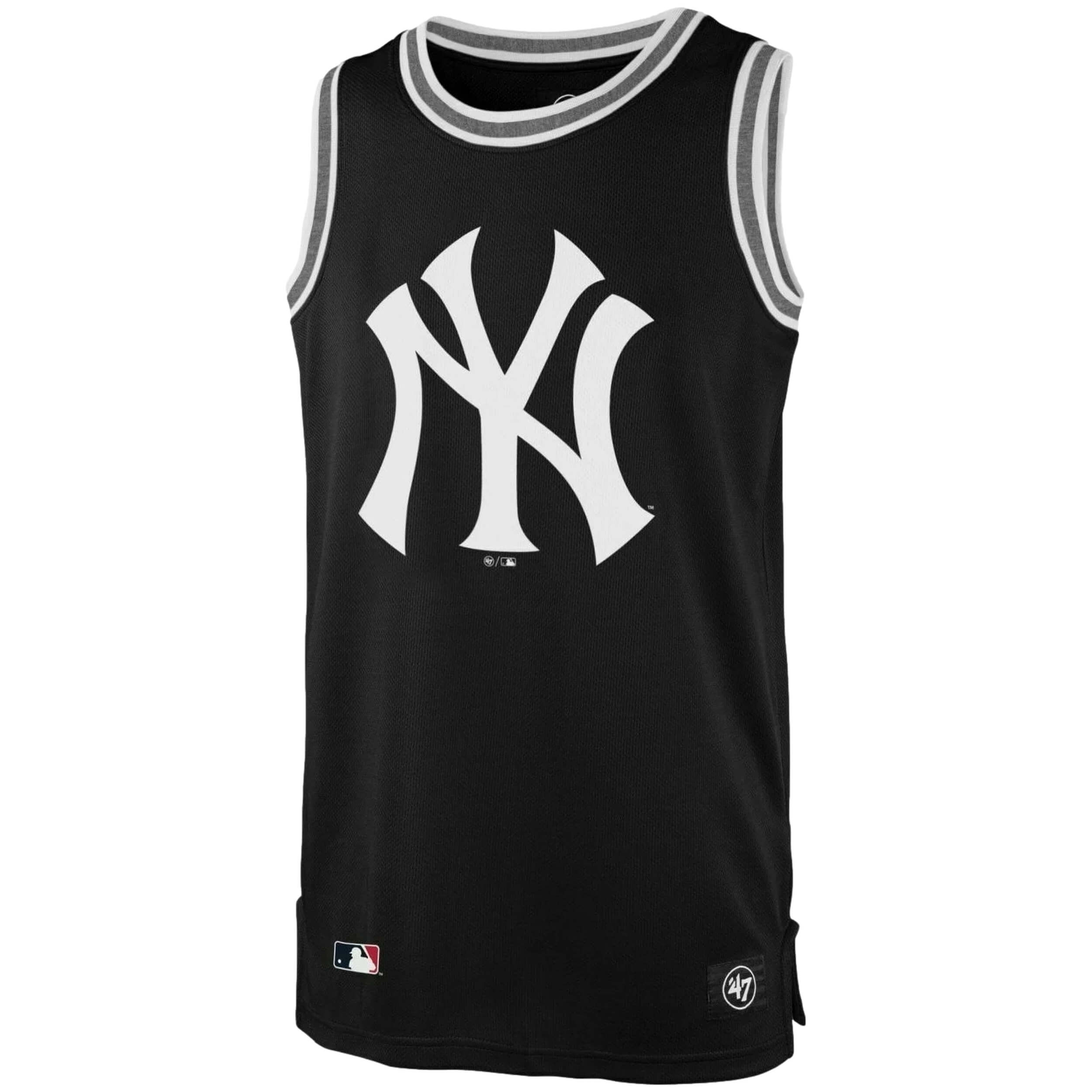 47 MLB New York Yankees Core Grafton Split Sleeveless T-Shirt Black