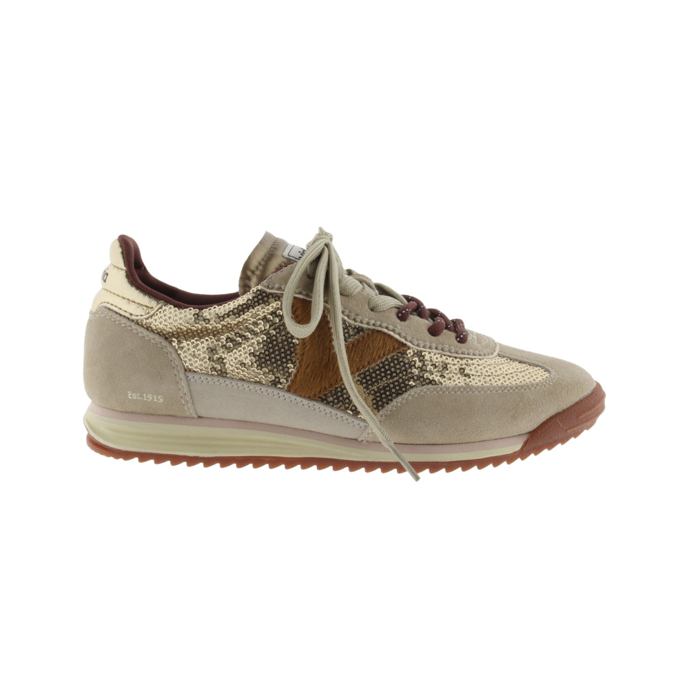 Victoria Saturno Zapatillas de lentejuelas con piezas metalizadas y de serraje y suela en sierra 1158119