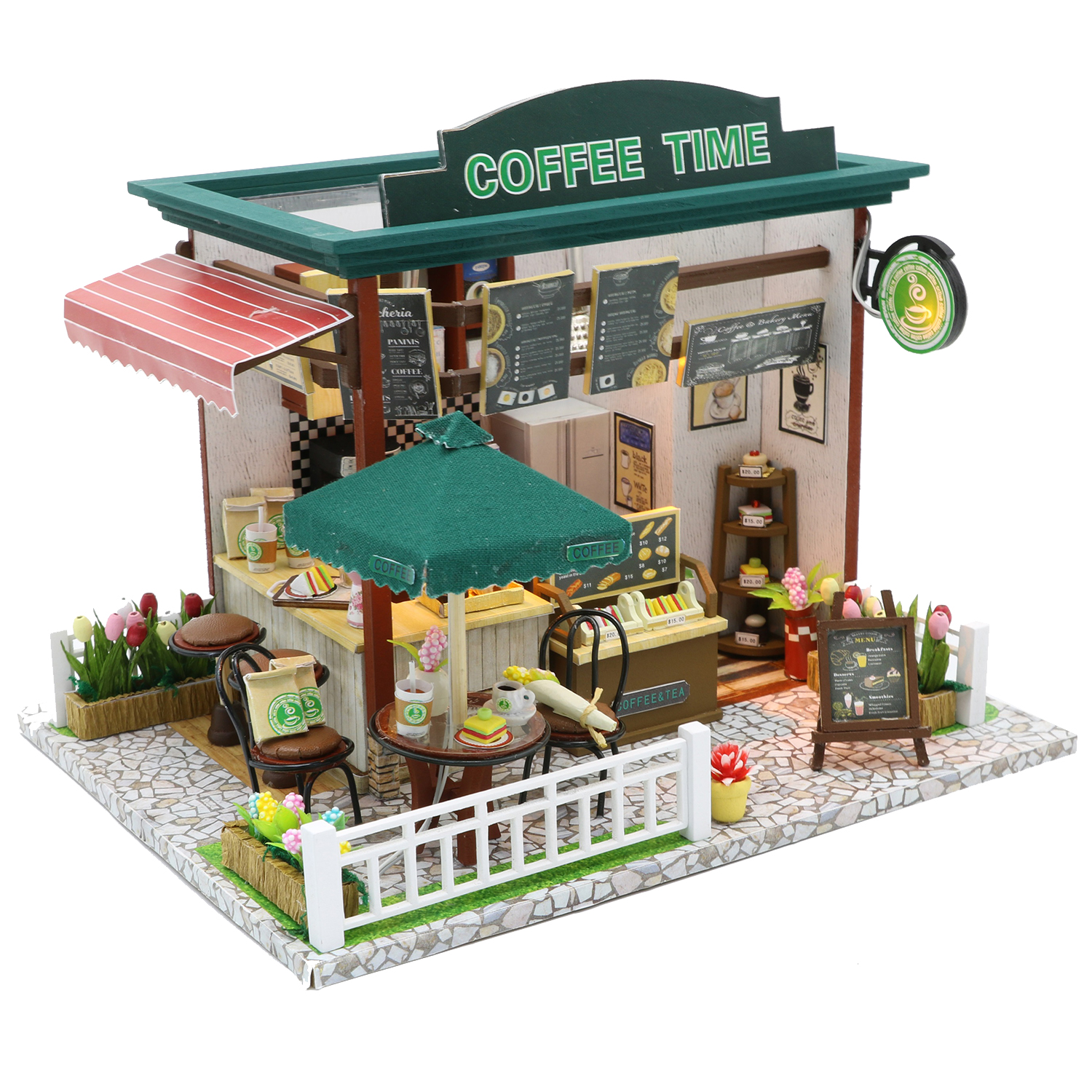 DAM. Maqueta de madera 3D coffee time 20x16x16 cm. 20x16x16cm.
