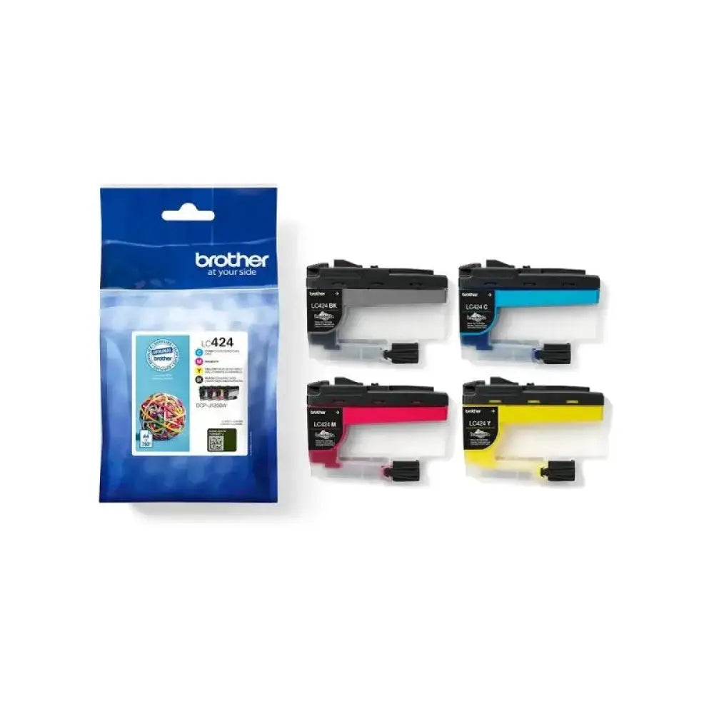 Pack 4 Cartuchos de Tinta Original Brother LC424VAL Negro/Cian/Magenta/Amarillo