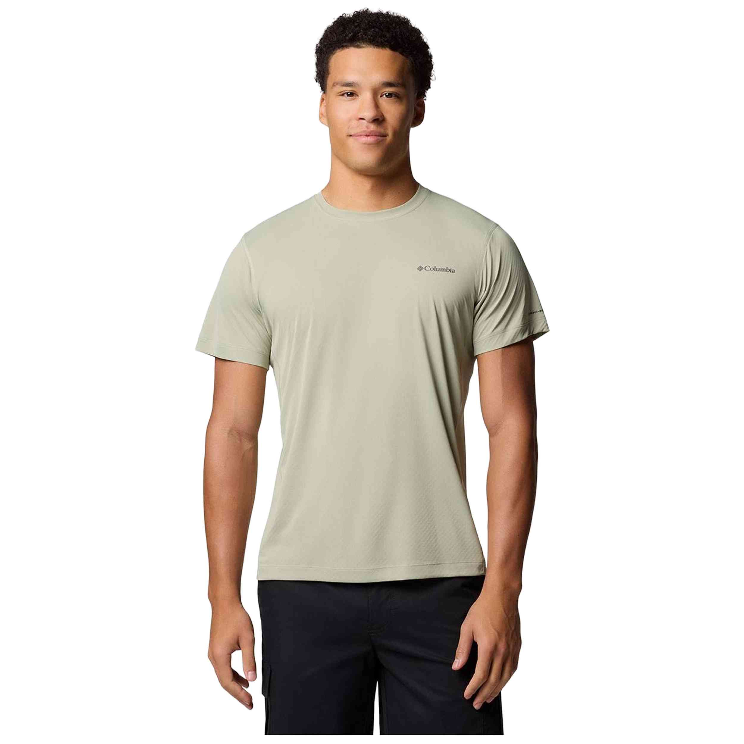 Camiseta De Manga Corta Columbia modelo 2118501348 para Hombre en color Beige