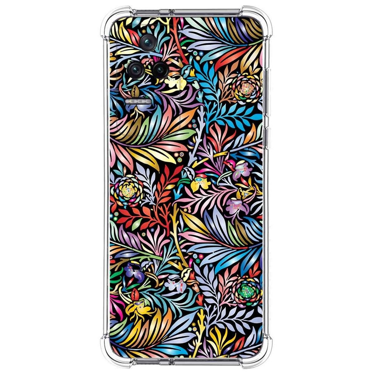 Funda Silicona Antigolpes para Xiaomi Poco F4 5G diseño Flores 04 Dibujos