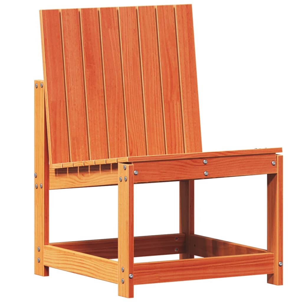 Vidaxl Silla de Jardín Madera Maciza Douglas 50,5x55x77 Cm Pino Natural