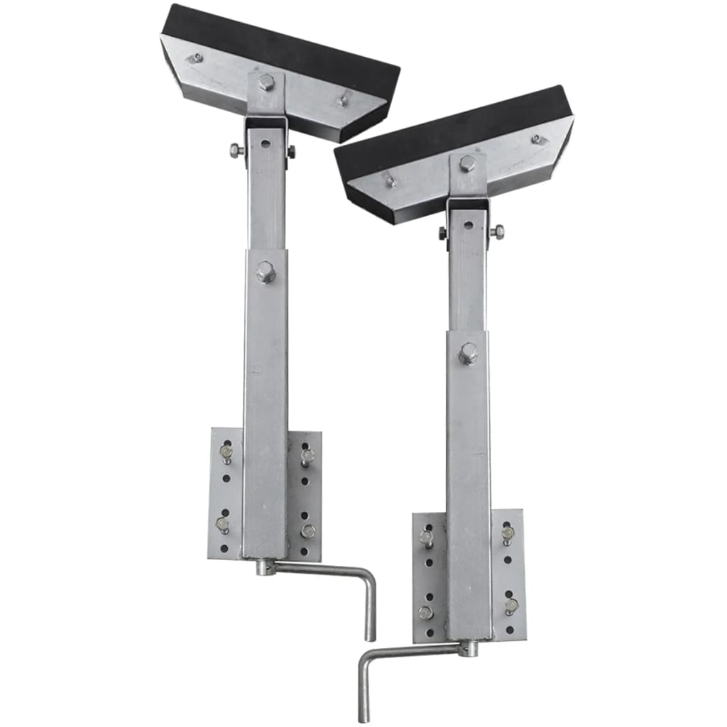 vidaXL Set de 2 soportes de barra de remolque de barco 63-88 cm