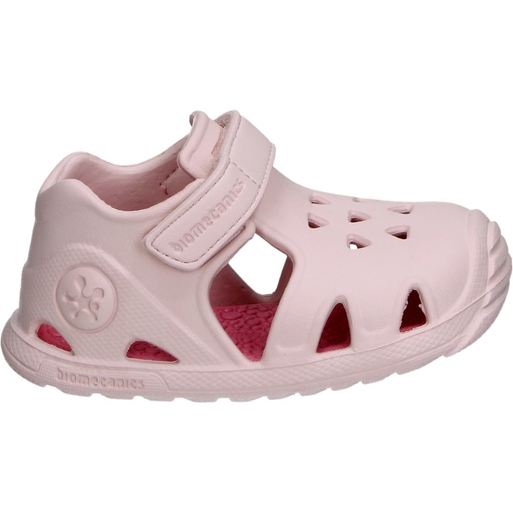 BIOMECANICS | Chancletas Biomecanics BioAQUA para Niña – Chanclas Primeros Pasos en Color Rosa – Piscinas con Velcro – Respetuosos con el Pie – Ligeros y Flexibles – Suela Antideslizante – Modelo 262290-F032