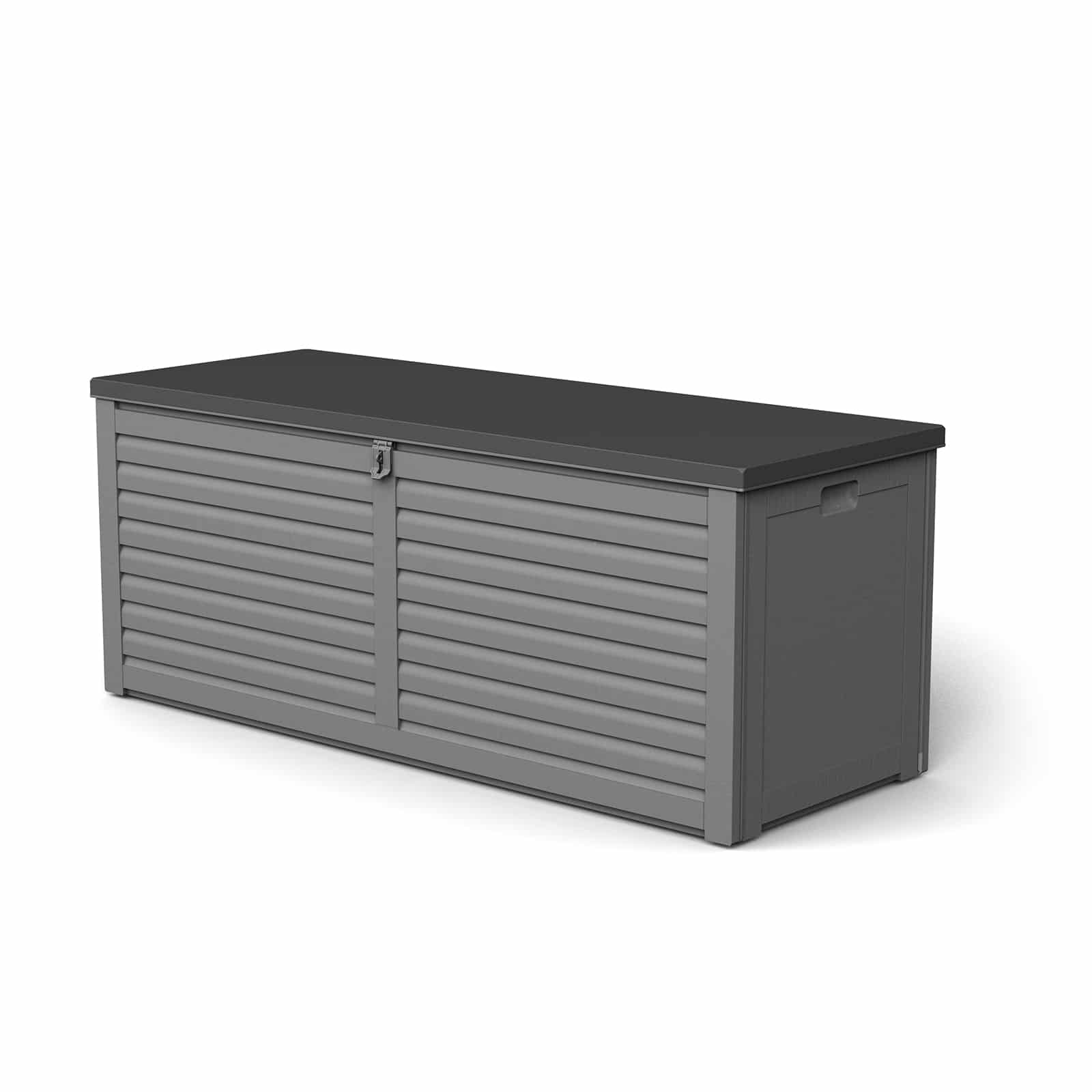 Gardiun Arcón Exterior para Jardín con Capacidad de 390L Gardiun Lift 143x53x56 cm Baúl de Resina con Amortiguador