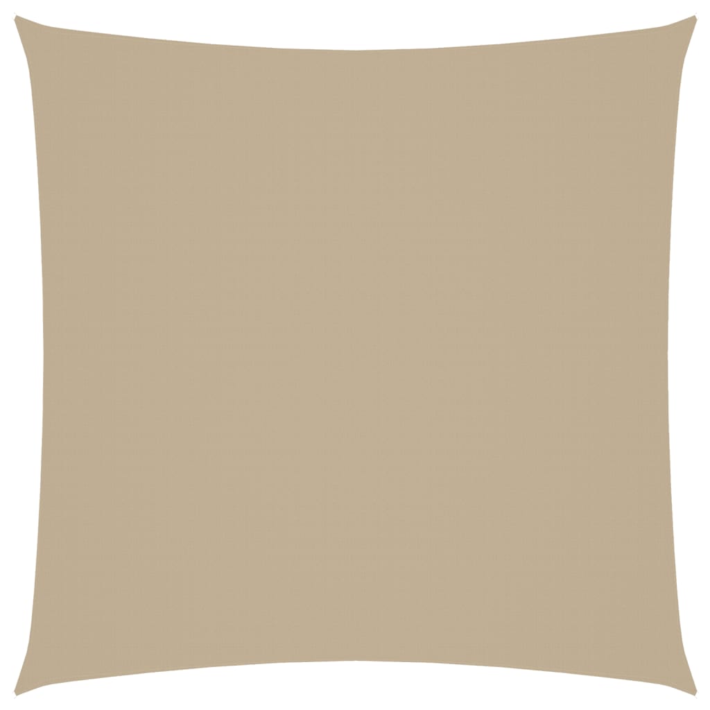 vidaXL Toldo de vela cuadrado tela Oxford beige 4x4 m