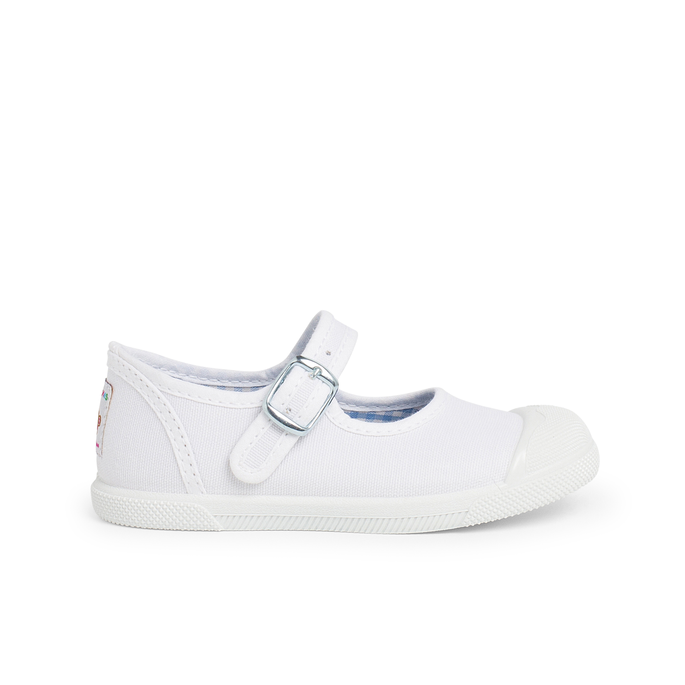 Pisamonas Zapatillas Lona Niña Con Hebilla Y Puntera De Goma
