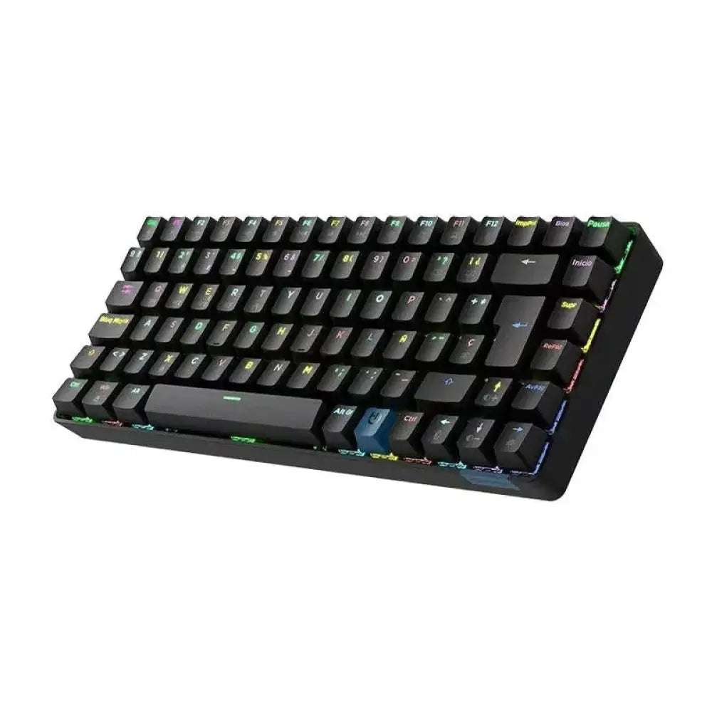 Teclado mecánico Hiditec GM1K Wireless 75% Gateron Pro Red RGB Hot-Swap Español