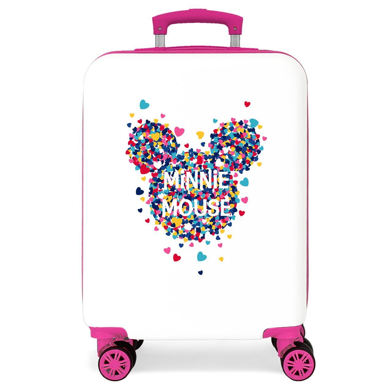 Maleta de cabina Disney Mickey & Minnie Magic blanco 55x37x20cm