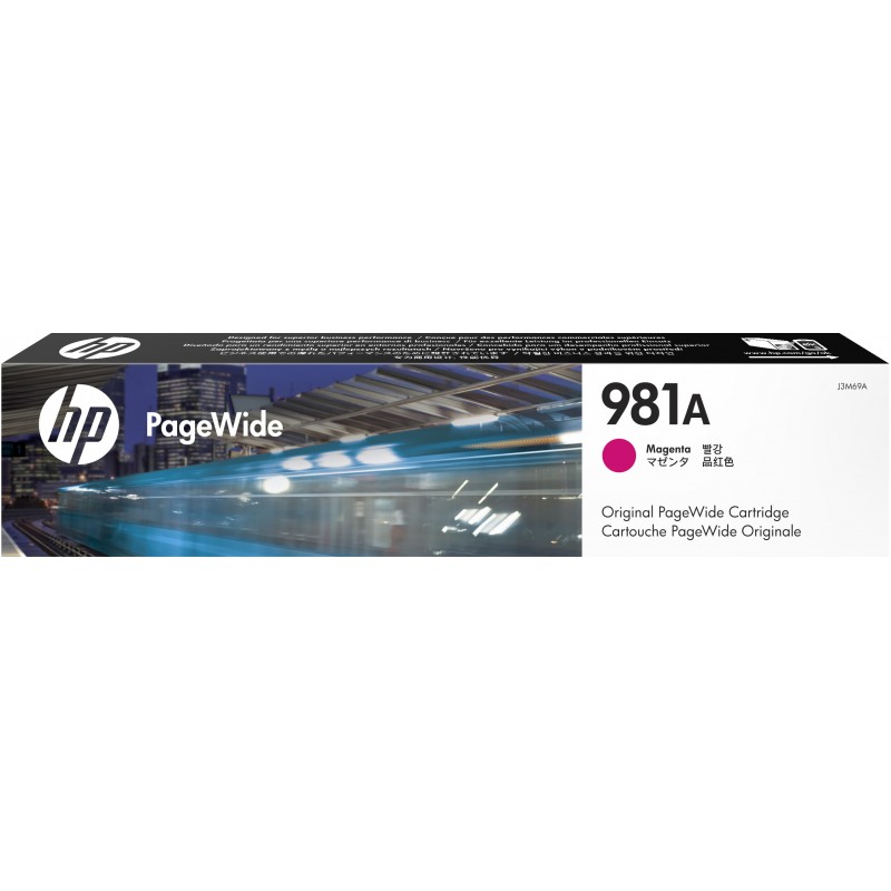 HP - Cartucho original PageWide 981A cian J3M68A
